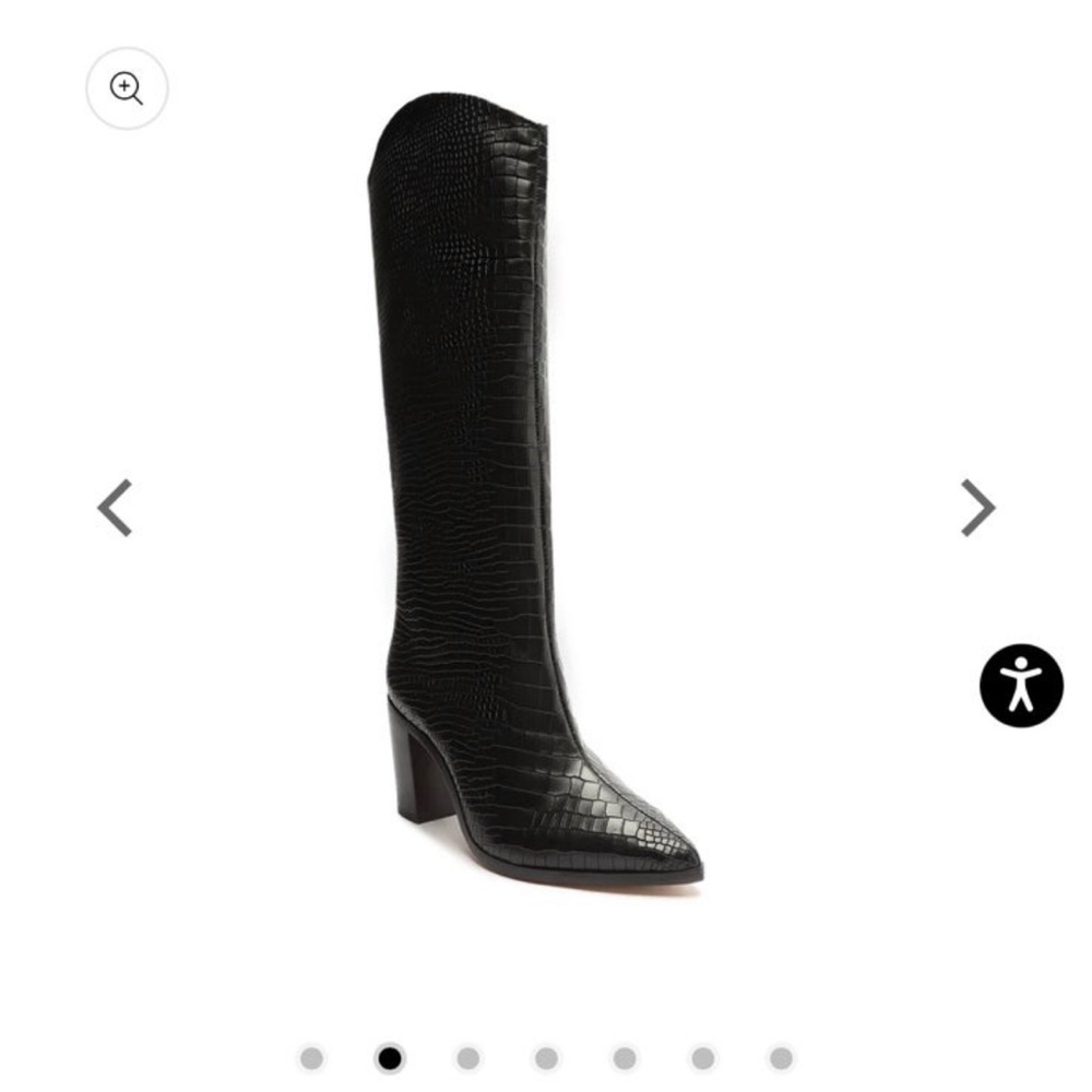 Schutz maryana block boot in black crock